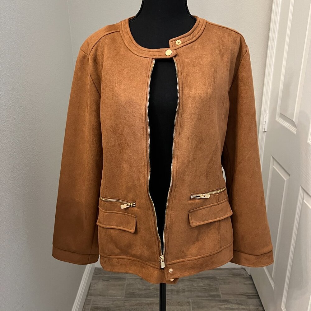 Suede "like" soft jacket. Never Worn-L I have 2